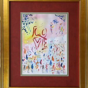 Original Watercolors Painting by the Artist Joe Barker Framed and Matted 16x20
