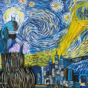 Pat Man With Van Gogh style ,Canvas Art,Gallery Wrapped