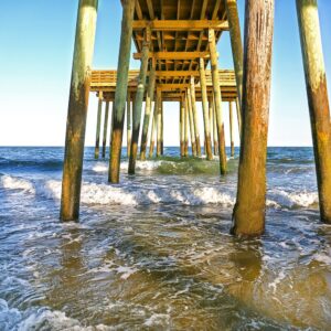 Photography Art Of Ocean City Nj Fishing Pier,14th street,Wall Art,Canvas,Photo Luster paper