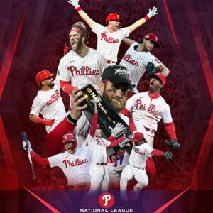 Phillies National League Champion Canvas Art